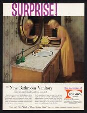 Formica SURPRISE 1965 nuevo baño Regency vanitory belleza hogar estilo anuncio impreso segunda mano  Embacar hacia Argentina