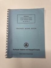 Pacific 1966 teléfono y telégrafo libro de trabajo para aprendices de conducción defensiva campana segunda mano  Embacar hacia Mexico