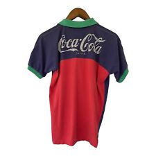 Camisa Polo de Rugby Mediana para Hombre Coca Cola Manga Corta Rojo Azul Verde Gráfico segunda mano  Embacar hacia Argentina