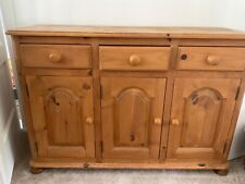 Solid wooden sideboard for sale  LEATHERHEAD