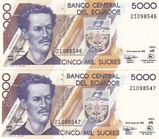 Equateur billets banque d'occasion  Muret