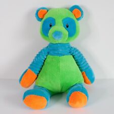 Mary Meyer Panda Bear 6807 Pelúcia 16" Colorblock com Fio Verde Azul Laranja Recheado, usado comprar usado  Enviando para Brazil