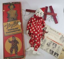 Vintage Anos 40 TETO THE CLOWN Marionete Hazelle's Caixa Original com Panfletos #801 comprar usado  Enviando para Brazil
