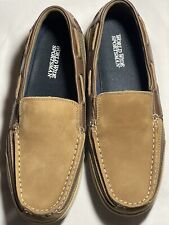 World Wide Sportsman mens boat shoes slip on casual brown mens size 11.5  for sale  Shipping to South Africa