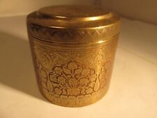 Round brass box for sale  LOCHGILPHEAD