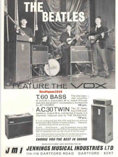 1963 The Beatles "Vox" Sound Systems Classic Industry anúncio promocional reimpressão comprar usado  Enviando para Brazil