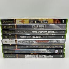 LOT OF 8 ORIGINAL XBOX VIDEO GAMES Shadow Ops, COD, Warrior, Medal of Honor for sale  Shipping to South Africa