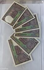 Moneda grande antigua india 1980 de 1 rupias 6 billetes grado UNC ESTADO CRUJIENTE  segunda mano  Embacar hacia Argentina