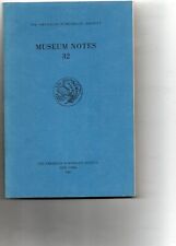 Libro de bolsillo Museum Notes 32 de la American Numismatic Society (inglés), usado segunda mano  Embacar hacia Argentina