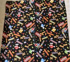 Cachecol M&M Mars 1998 Snickers Skittles doce chocolate seda estampa novidade, usado comprar usado  Enviando para Brazil