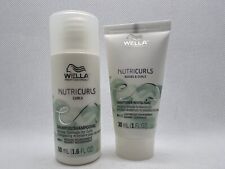 WELLA Nutricurls Waves & Curls Shampoo 1.6 oz & Conditioner 1 oz Travel Set for sale  Shipping to South Africa