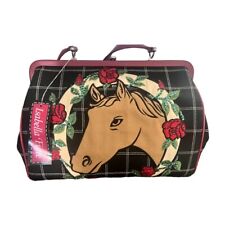 Isabella Fiore Horse & Horseshoe w Sequins Black & Red Handbag Purse w Tags NR! for sale  Shipping to South Africa