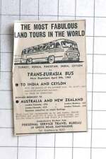 1962 Overland Bus To Sri Lanka,trans Eurasia £76 for sale  Shipping to South Africa