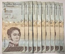 VENEZUELA 1 MILLÓN x 10 piezas 2020 10000000 bolívares moneda usada uv pasado segunda mano  Embacar hacia Argentina