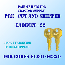 EC801-EC820. Tractor supply 2 keys cut to your code, for codes EC801-EC820. for sale  Shipping to South Africa