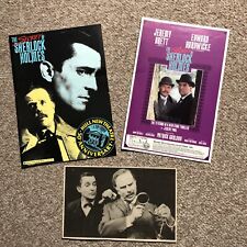 Rare Jeremy Brett as Sherlock Holmes - 1989 Hull New Theatre Programme & Flyer for sale  Shipping to South Africa
