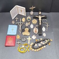 Usado, Lote De Colección Medallas Religiosas Católicas Virgen María Cruz Crucifijo Jesús segunda mano  Embacar hacia Argentina