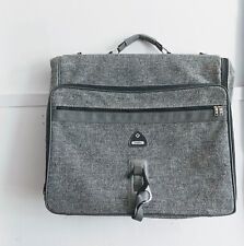 Bolsa de ombro vintage Samsonite cinza tweed lã vestuário bi-dobrável bagagem de viagem comprar usado  Enviando para Brazil