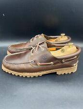 Timberland Classic 50009  Brown 3-Eye Boat Shoes Chunky Size Uk 12.5, used for sale  Shipping to South Africa