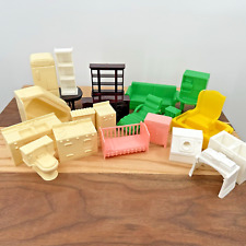 Lot Of 23 Vintage Plastic Dollhouse Furniture Marx and Others 1950 1960, used for sale  Shipping to South Africa
