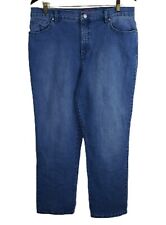 Gloria Vanderbilt Women's Size 16 Medium Wash Amanda Jeans Straight Leg Pockets till salu  Toimitus osoitteeseen Sweden