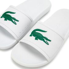 LACOSTE CROCO SLIDER MENS SANDAL WHITE/GREEN *FACTORY SECONDS* RRP £45 BRAND NEW for sale  Shipping to South Africa