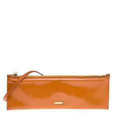 Bolsa clutch Burberry laranja couro envernizado, usado comprar usado  Enviando para Brazil