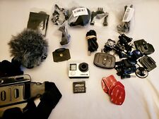 Câmera GoPro HERO 4 prata e preta + kit de acessórios pacote completo comprar usado  Enviando para Brazil