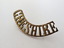 Cheshire regiment brass for sale  UK