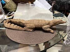 Usado, Escultura em madeira de crocodilo (leves danos à cauda veja fotos 3 e 4) comprar usado  Enviando para Brazil