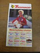 1986 thomson holidays for sale  BIRMINGHAM