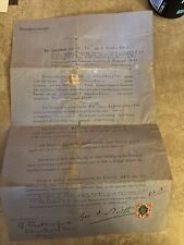 1913 tenancy agreement for sale  SWANSEA