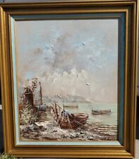 Vintage harbor painting for sale  Palmdale