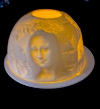 Used, Bernardaud Limoges France MONA LISA Lithopane Votive Candle Holder Fairy Lamp for sale  Shipping to South Africa