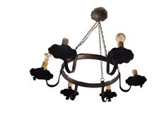 Antico lampadario ferro usato  Torino
