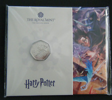 2024 Klucze skrzydlate Harry Potter 50p Moneta pięćdziesiąt pensów BU Pack - w magazynie na sprzedaż  Wysyłka do Poland