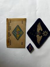 WW2 Far East AF Grp. Bullion Patch, Pin, EM Club Card for sale  Shipping to South Africa