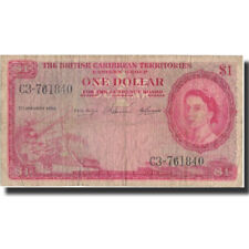 [#571502] Banknot, Brytyjskie Terytoria Karaibów, 1 Dollar, 1958, 1958-01-02, KM na sprzedaż  Wysyłka do Poland
