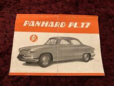 Panhard pl.17 brochure d'occasion  Expédié en Belgium