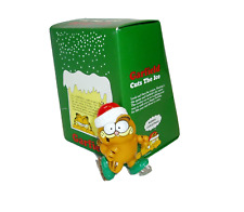 GARFIELD EL GATO CORTA EL HIELO EN SANTA SOMBRERO ADORNO DE NAVIDAD de Enesco segunda mano  Embacar hacia Argentina