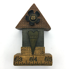 Used, Blossom Bucket Wendy Vecchi Bird House Sewing Ruler Heart Flower Resin Figurine for sale  Shipping to South Africa