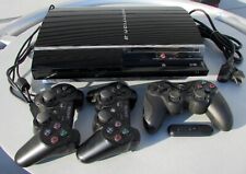 Consola Sony PlayStation 3 80 GB negra grasa compatible con versiones anteriores CECHE01 PS3 PS2 segunda mano  Embacar hacia Argentina