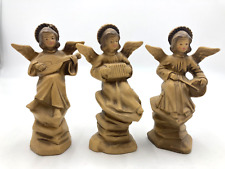 Estatuillas vintage de estatuas de ángeles instrumentos musicales navideños 3 piezas hechas en Japón segunda mano  Embacar hacia Mexico