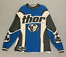 Thor Motorcross Racing Jersey Mens Medium Blue Long Sleeve 327 Shirt STAINS for sale  Shipping to South Africa