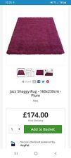 Jazz shaggy rug for sale  RYE