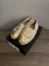 Chanel gold espadrilles for sale  Staten Island