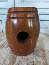 Vintage Old Money Keg Cedar Wood Bank My. Vernon VA for sale  Shipping to South Africa