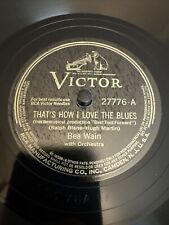 Usado, Victor 78 RPM Bea Wain - That’s How I Love The Blues 27776 E- comprar usado  Enviando para Brazil