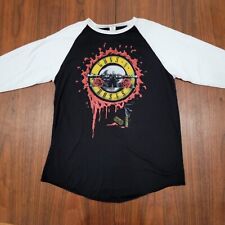 Camiseta concerto 2017 Guns N Roses grande preta branca raglan feita nos EUA comprar usado  Enviando para Brazil
