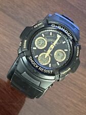 Used, G-Shock AW-591 Digital Sports Watch. Black & Gold for sale  Shipping to South Africa